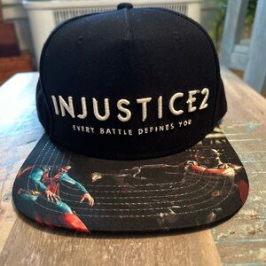 Justice Black Cap with Graphic Brim